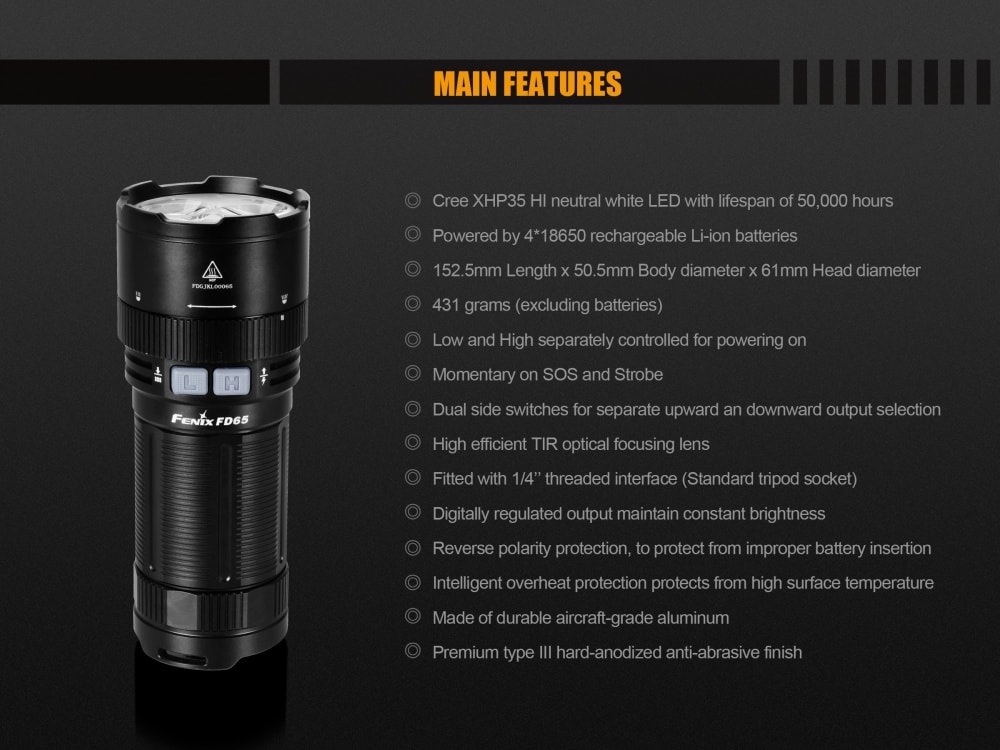 Fenix FD65 LED Flashlight