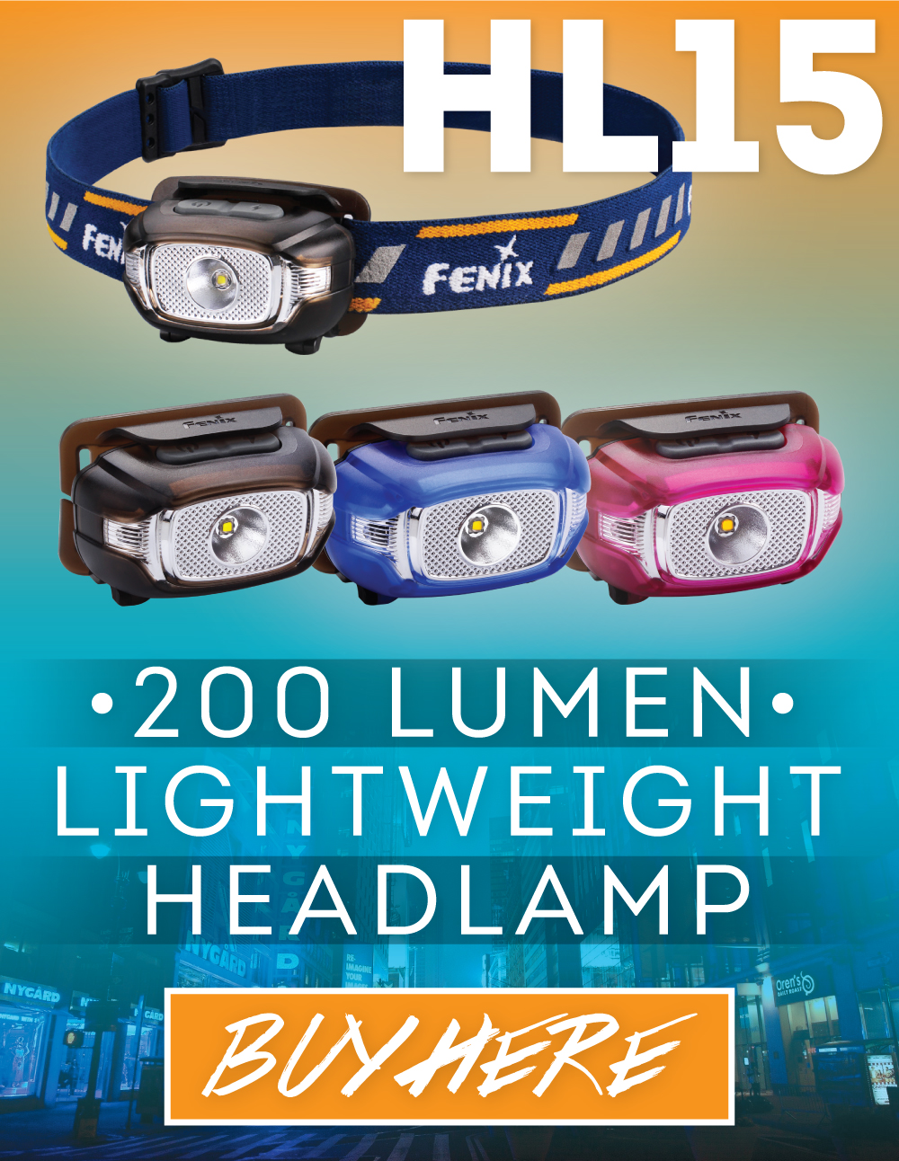 Fenix HL15 LED Flashlight