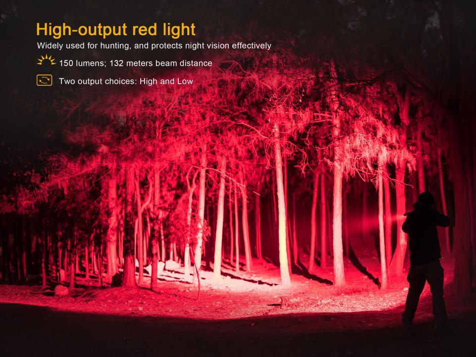 Fenix TK25RB Multi-Color Tactical LED Flashlight Red