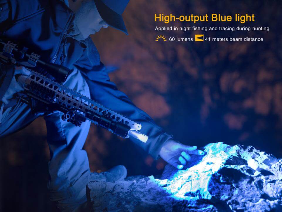 Fenix TK25RB Multi-Color Tactical LED Flashlight Blue