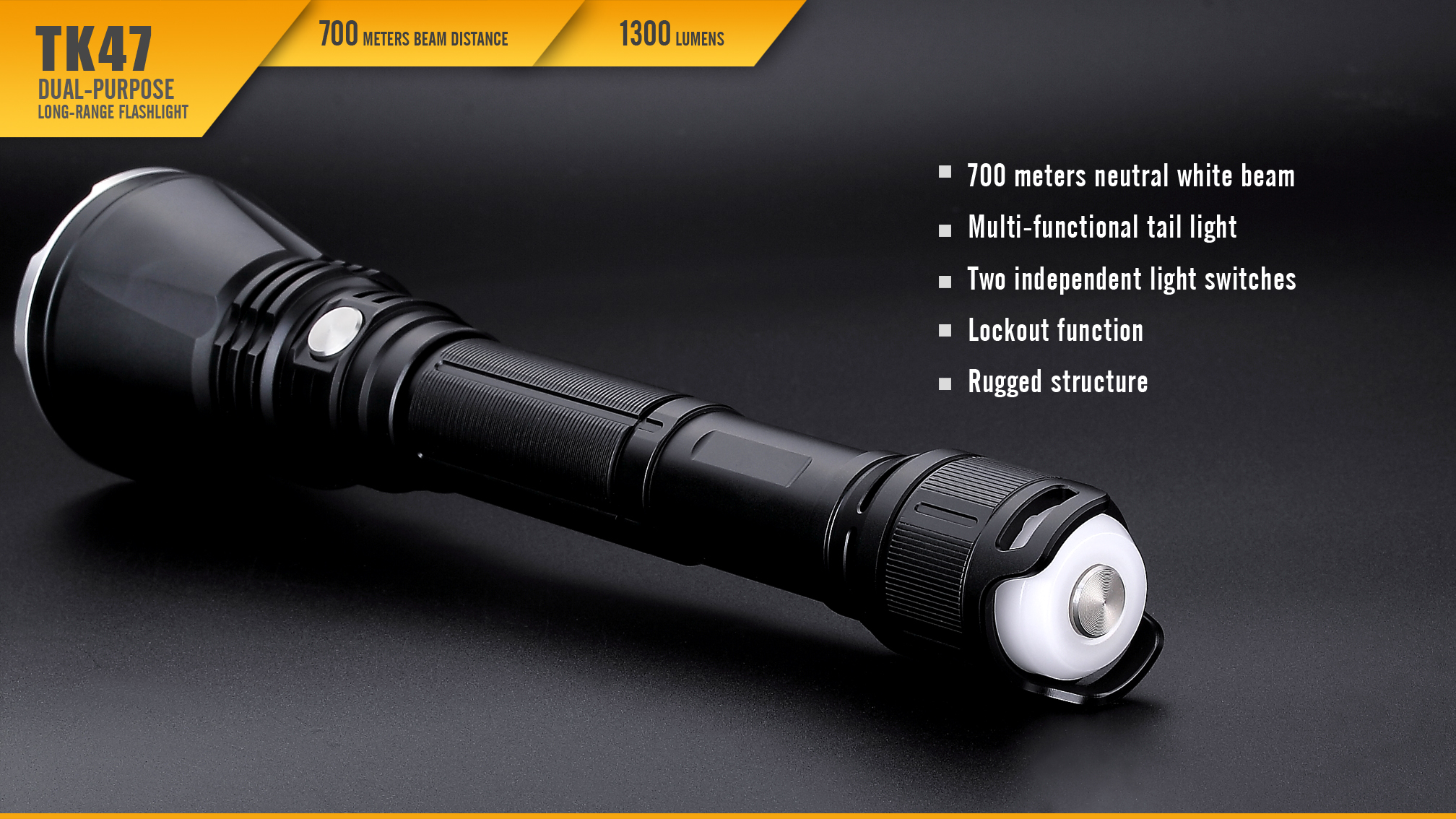 Fenix TK47 Dual-Purpose LED Flashlight Highlights