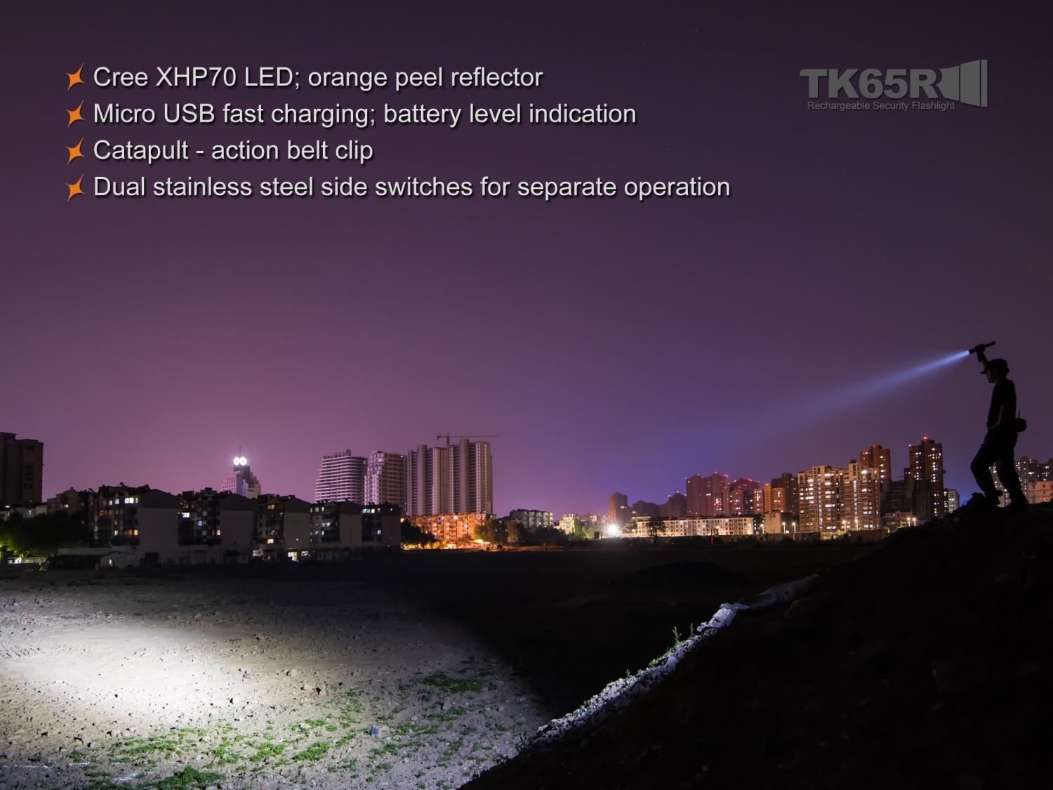 Fenix TK65R Rechargeable LED Flashlight